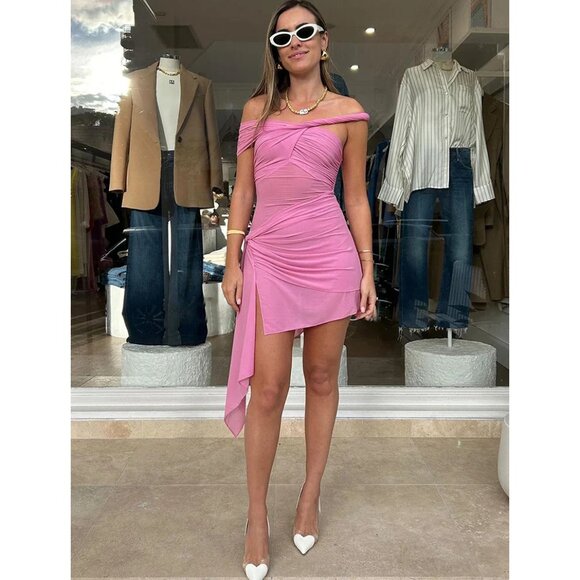 RONNY KOBO Izel Dress in Pink Size Small - Picture 13 of 16